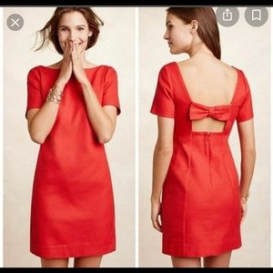 Anthropologie Angie Backless Bow Tie dress